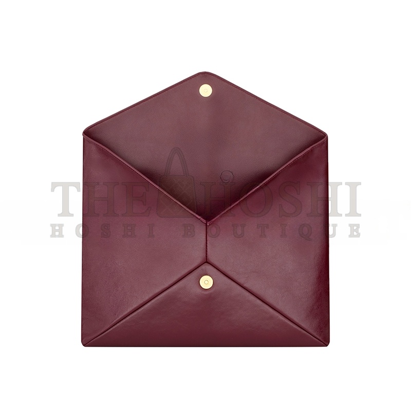 Y51 CASSANDRE LARGE ENVELOPE POUCH IN SHINY LEATHER 769307AAE526593 (29.5*18*4.5cm) Master Quality
